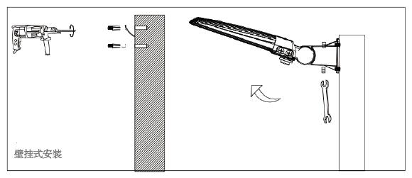 超薄LED区域路灯安装方式图集